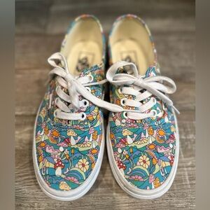 Women’s Vans Classic - Mushrooms Psychedelic 70s 🍄 - Size 7.5